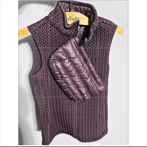 Dkny Jackets & Blazers - DKNY New! Sport I Textured Vest & Bag